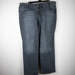 Vintage Lane Bryant Venezia Dark Jeans Women's 20 wide leg stretchy